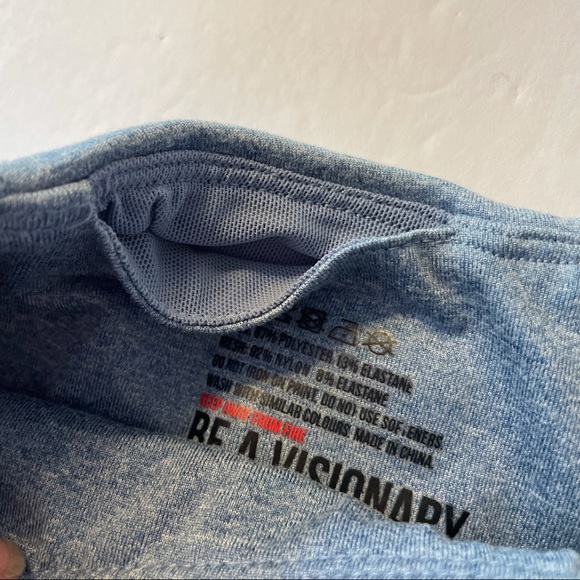 GYMSHARK Heather Blue Leggings with Side Mesh Insets size S - Picture 5 of 9